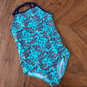 Lands End One Piece Swimsuit Girls Size 14